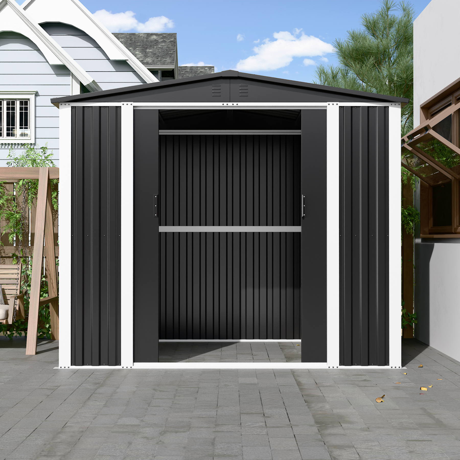 Big Outdoor Metal Storage Shed 