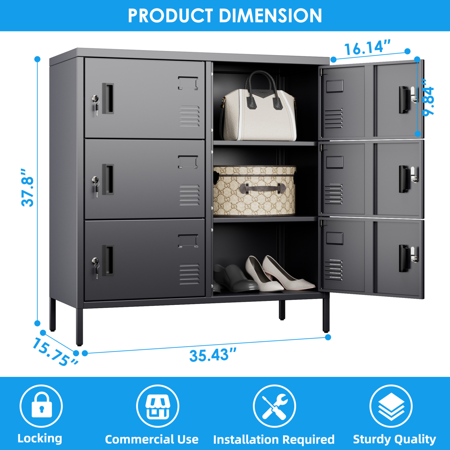 Steel Locker Storage Cabinet Metal Locker Storage Cupboard