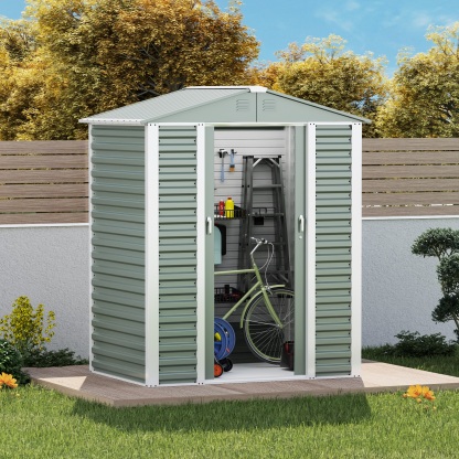 Outdoor Storage Shed Metal Garden Shed with Frame
