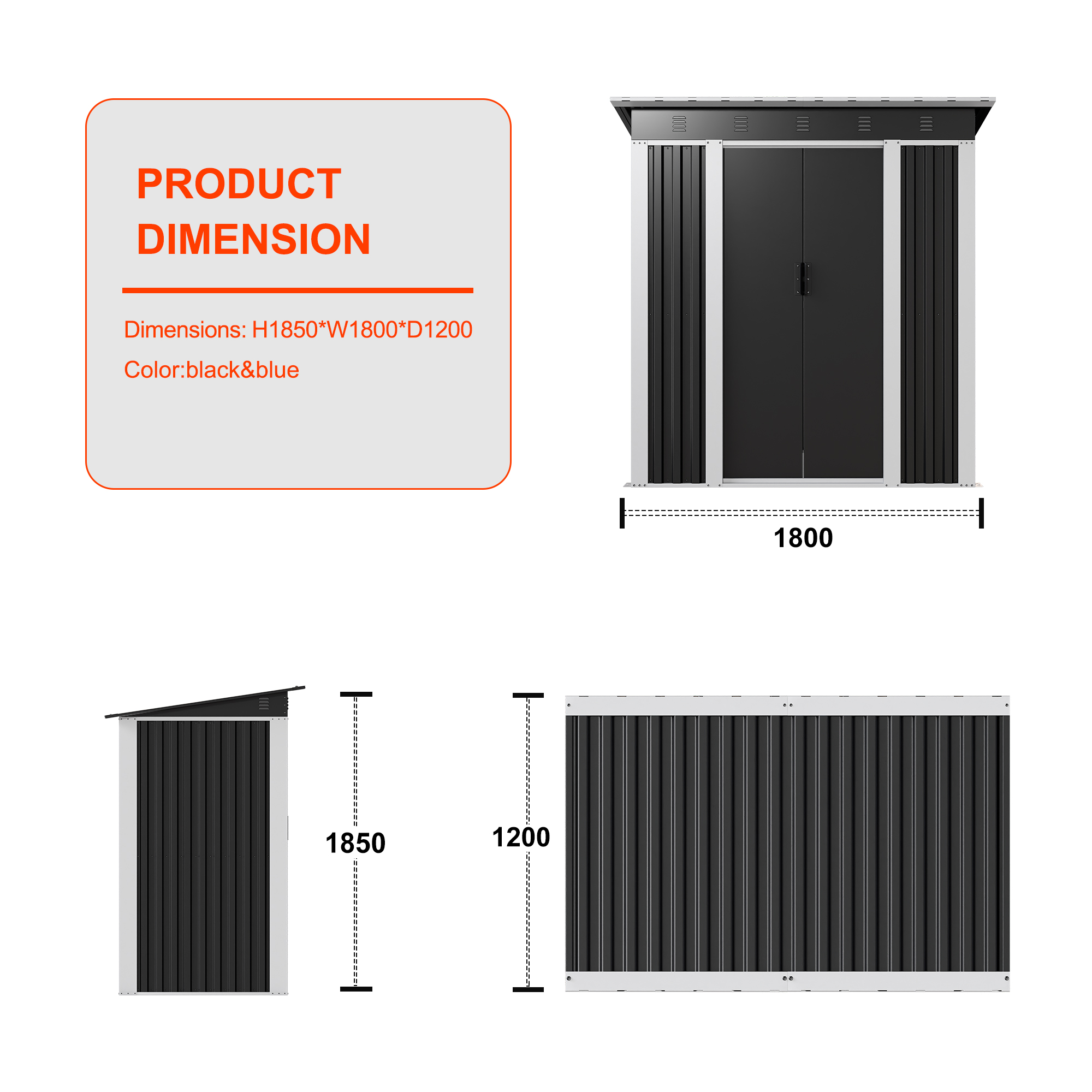 Outdoor Storage Shed Waterproof