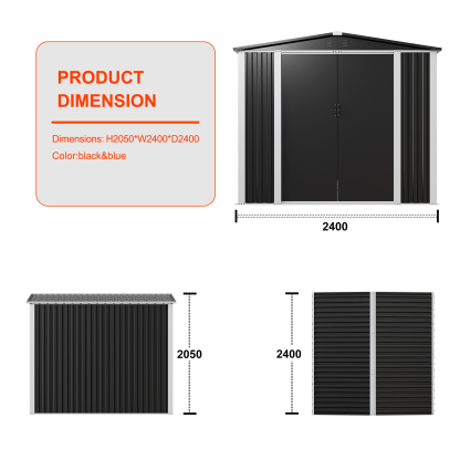Wholesale Metal Shed Door Outside Garden Storage Shed Storage Outdoor House