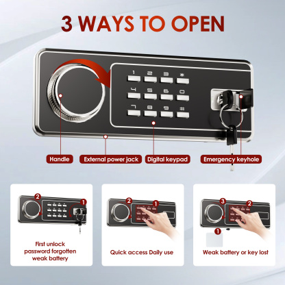 Luxurious Smart High Security Steel Home Business Digital Electronic Safe Box