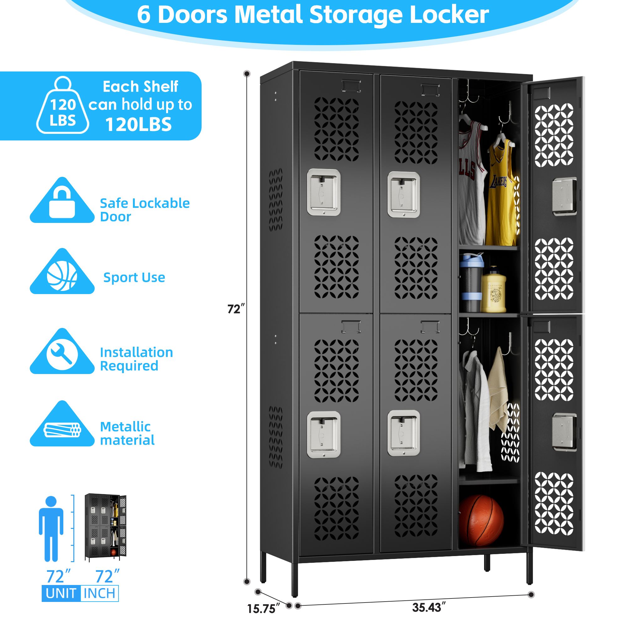 Modern Metal Locker Steel Locker Storage Locker