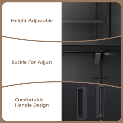 AOBABO Metal Garage Storage Cabinet