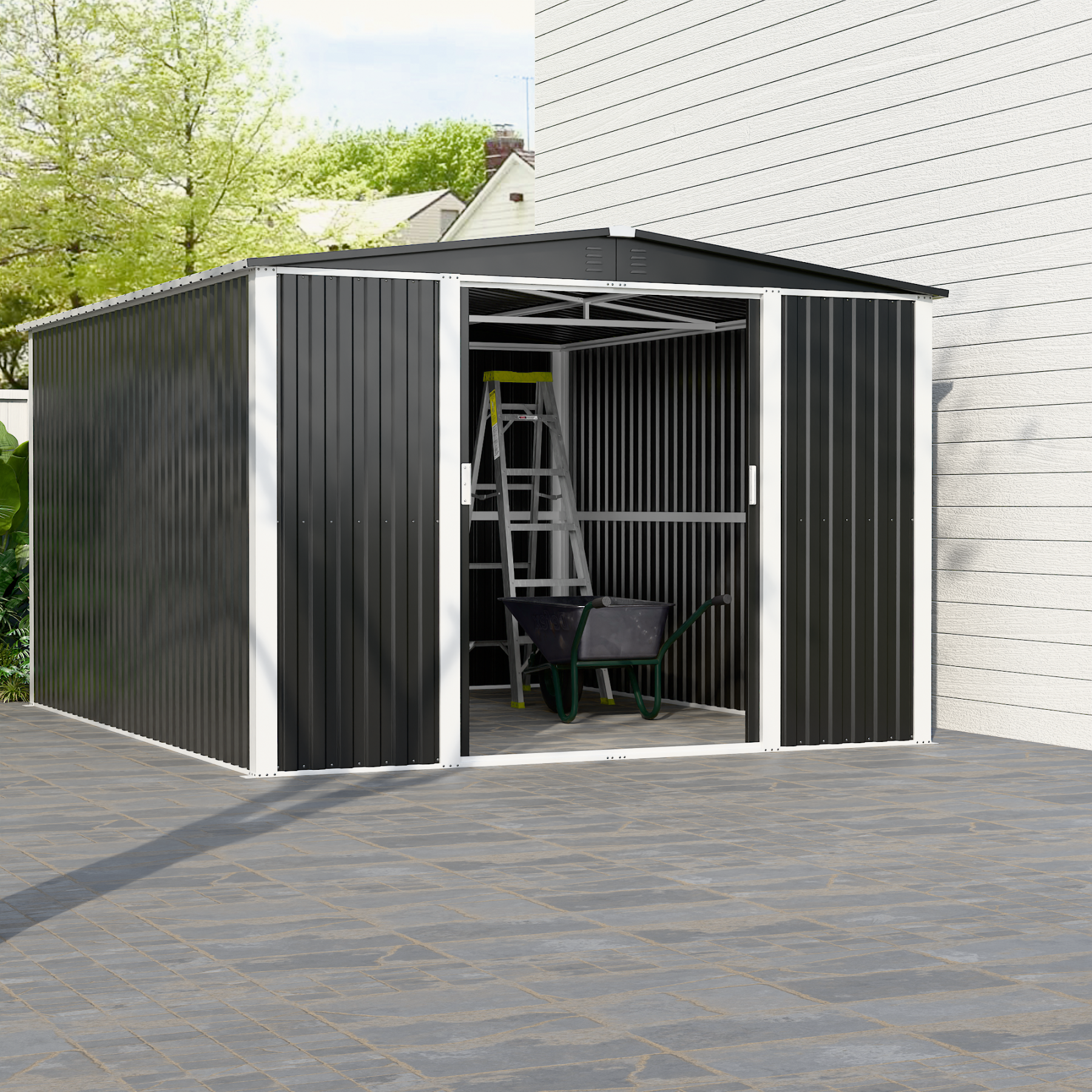 metal garden storage shed tough shed storage buildings