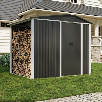 Swing Doors Outdoor Storage Shed Garden Shed House Storage Wood Materials