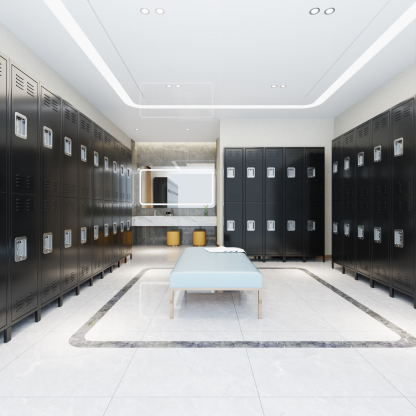 Metal 2 Door Gym Office Storage Wardrobe Steel Locker Garage Lockers Iron Locker