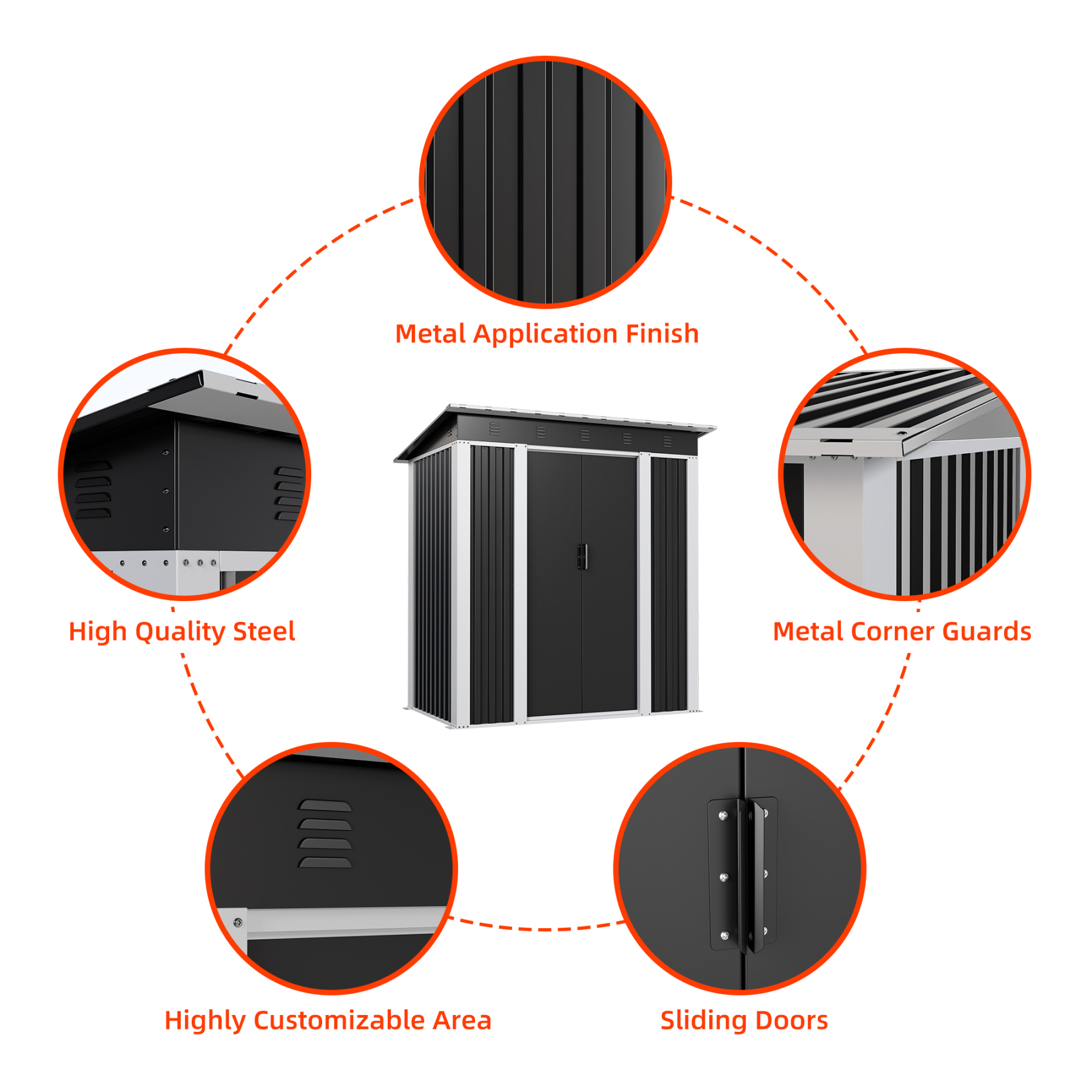 Outdoor Storage Shed Waterproof