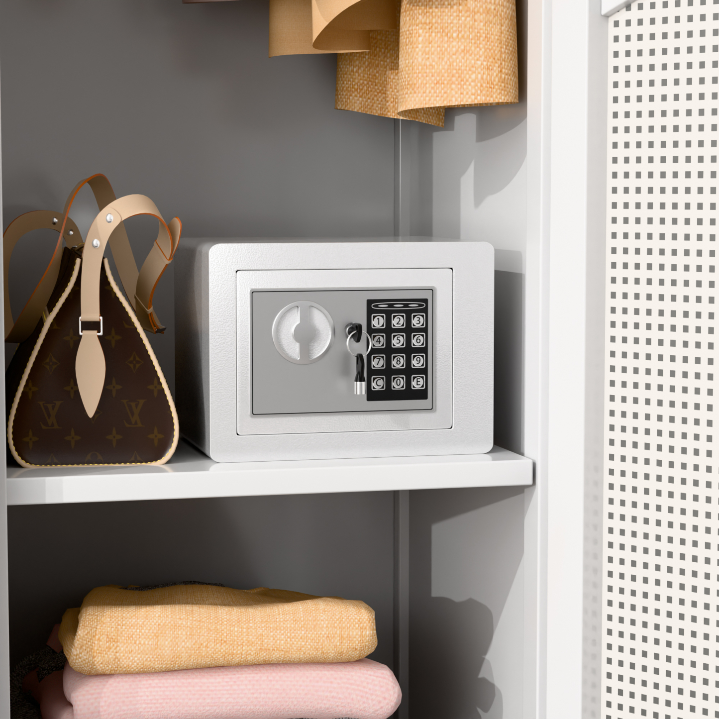 Home Hotel Combination Electronic Safes Key Lock Electronic Safe 