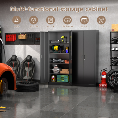 AOBABO Metal Garage Storage Cabinet