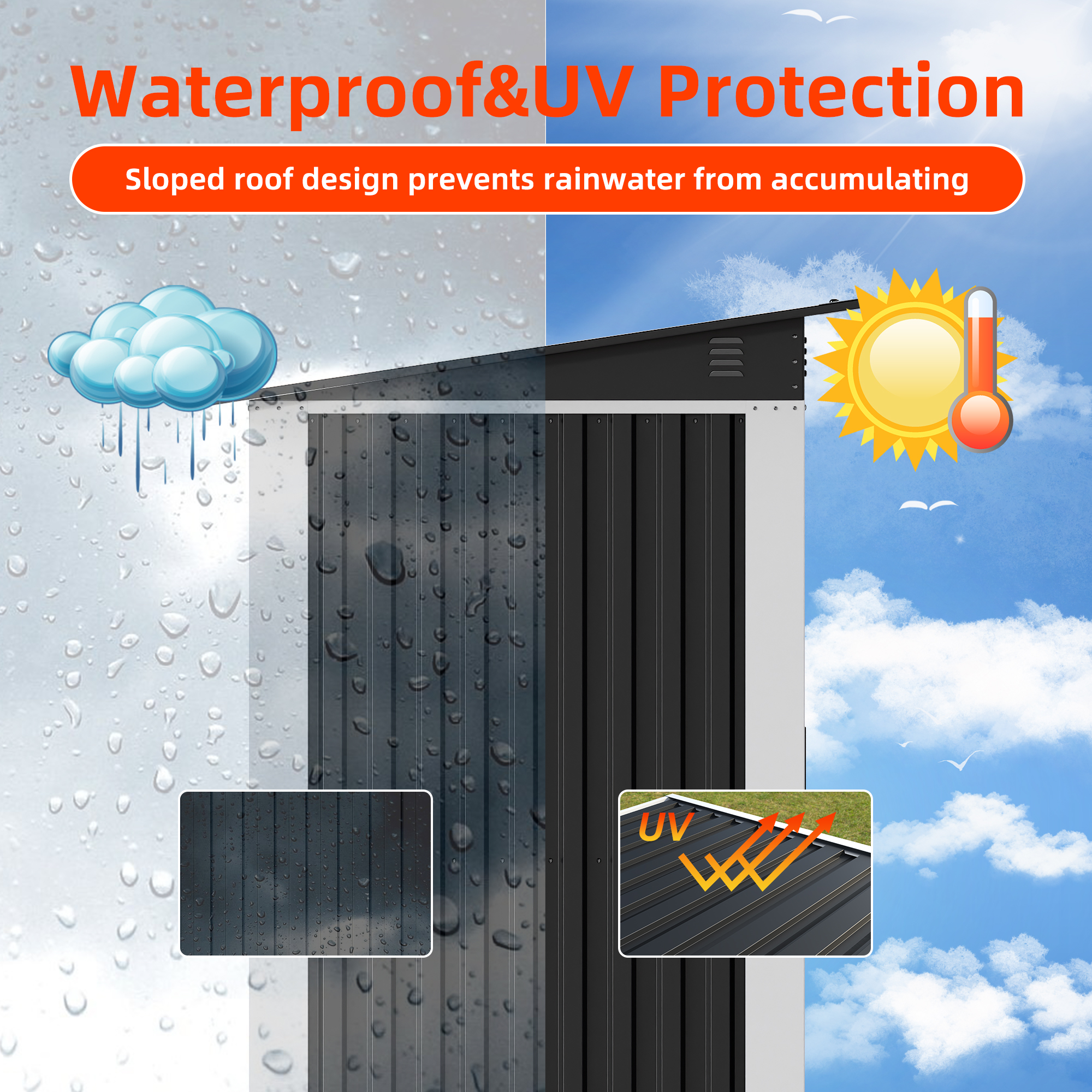 Outdoor Storage Shed Waterproof