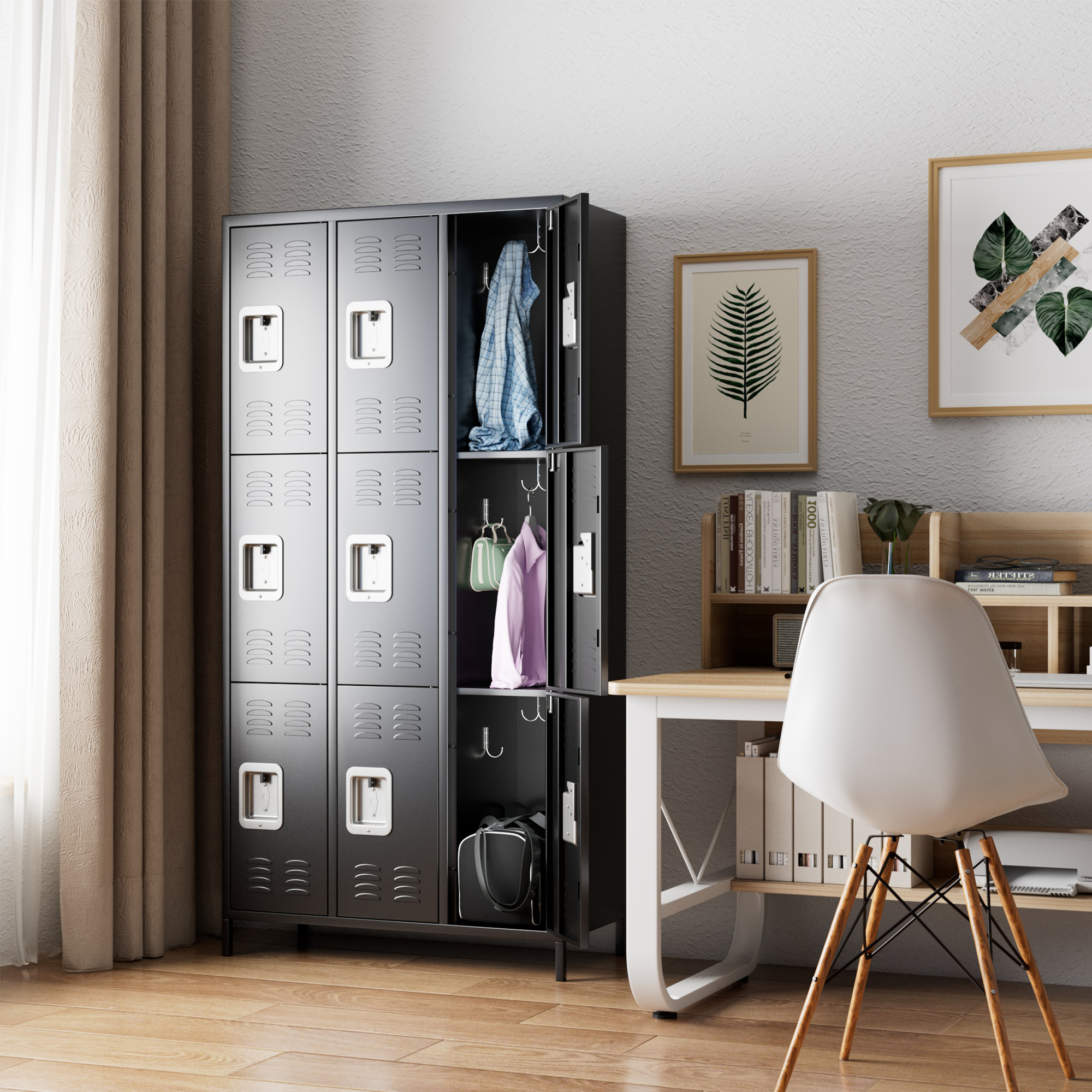 9 Door Metal Storage Locker Cabinet