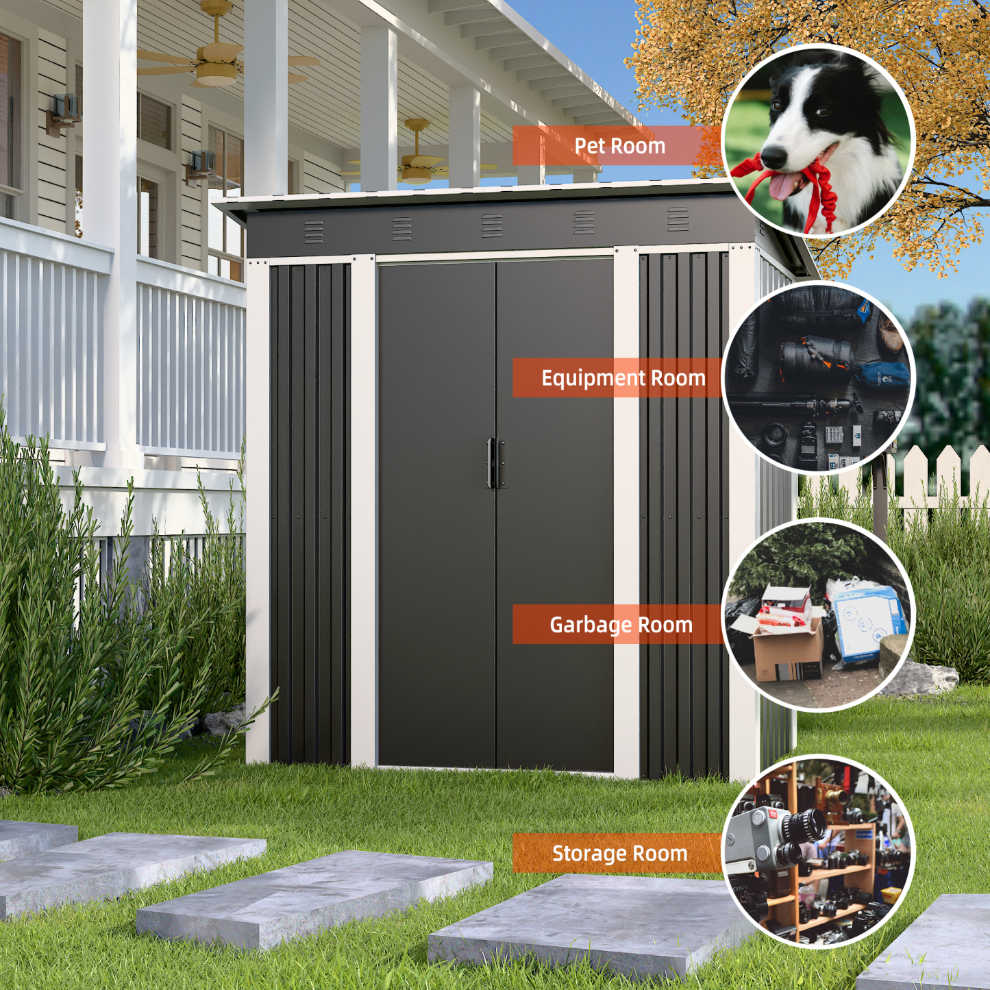 Outdoor Storage Shed Waterproof