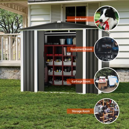 Wholesale Metal Shed Door Outside Garden Storage Shed Storage Outdoor House