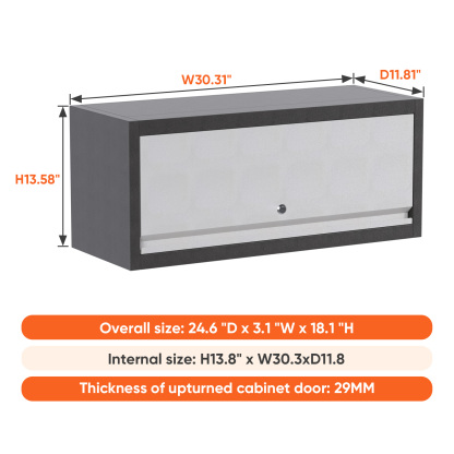 Hydraulic Rod Storage Cabinet Metal Wall Mounted Steel Cabinet