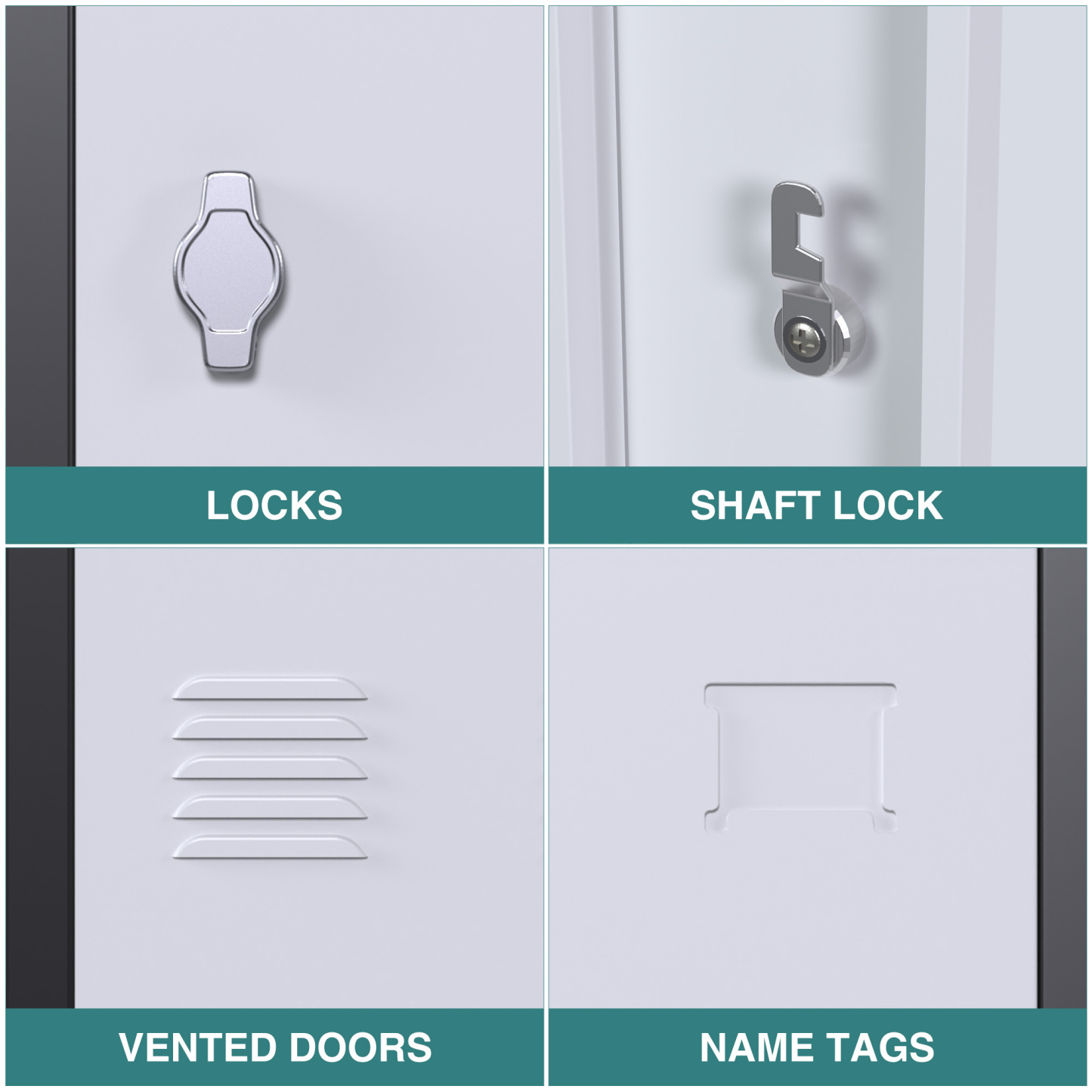 Metal Storage Locker With 5 Door