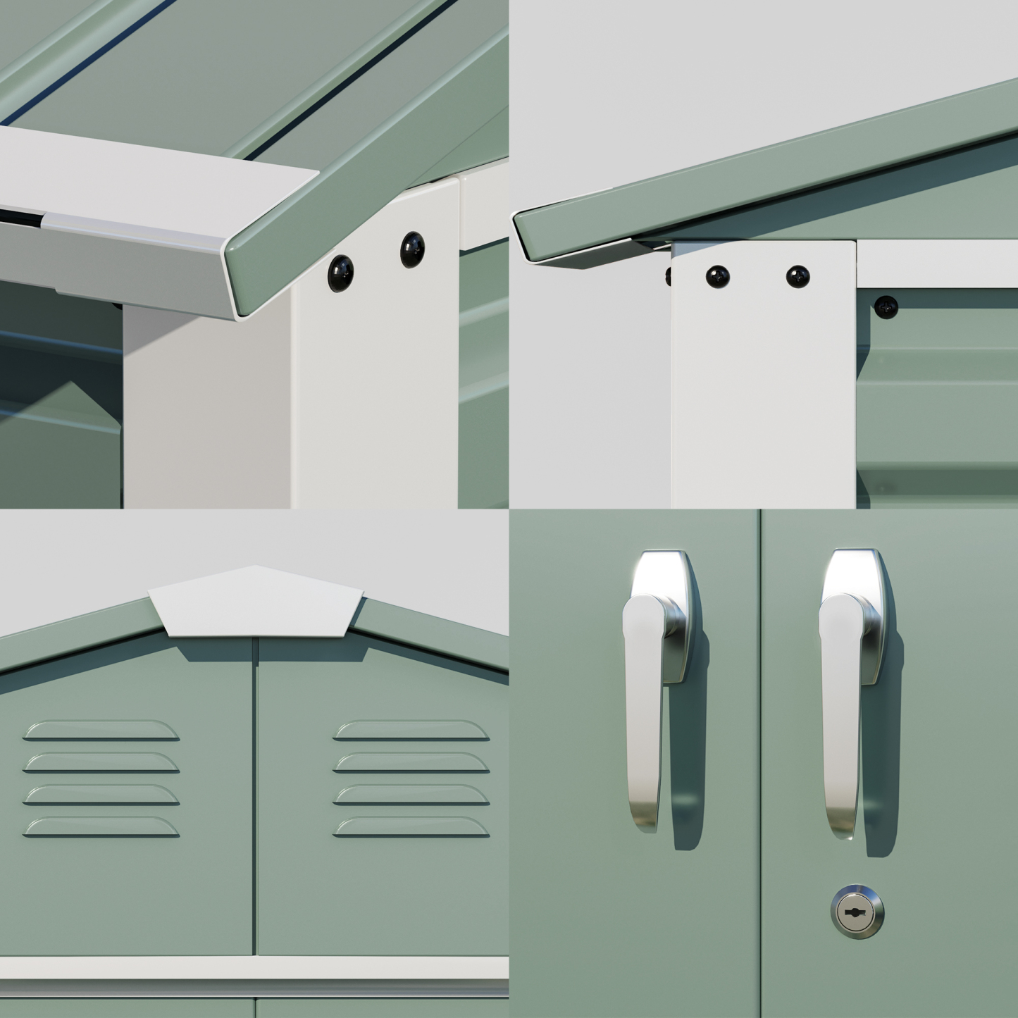 Outdoor Storage Shed Metal Garden Shed with Frame