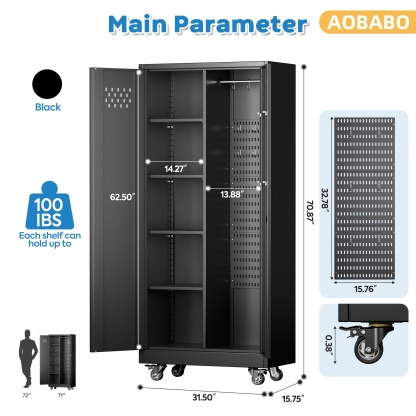 Multifunctional Garage Tool Cabinet Storage Metal Storage Cabinets Locker 