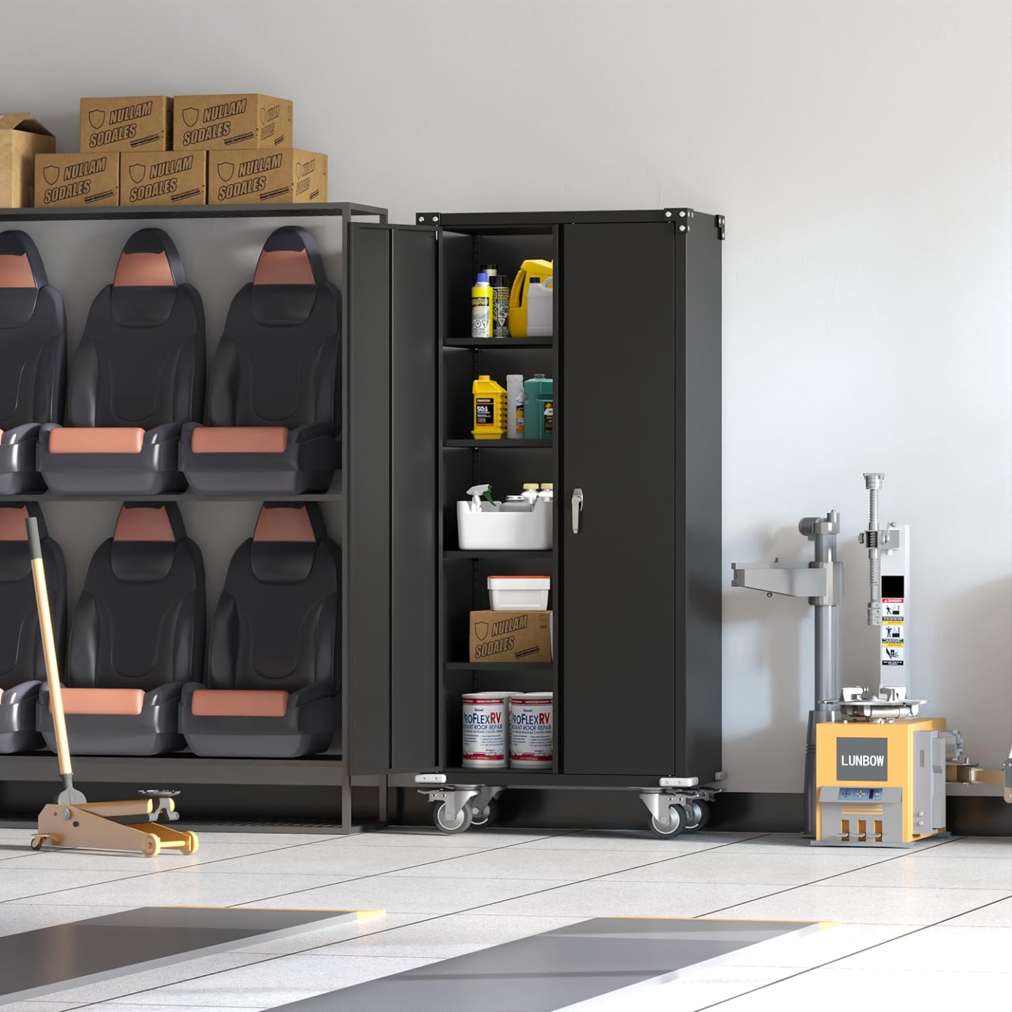 Rolling Garage Tool Cabinet Storage Metal Storage Cabinet 