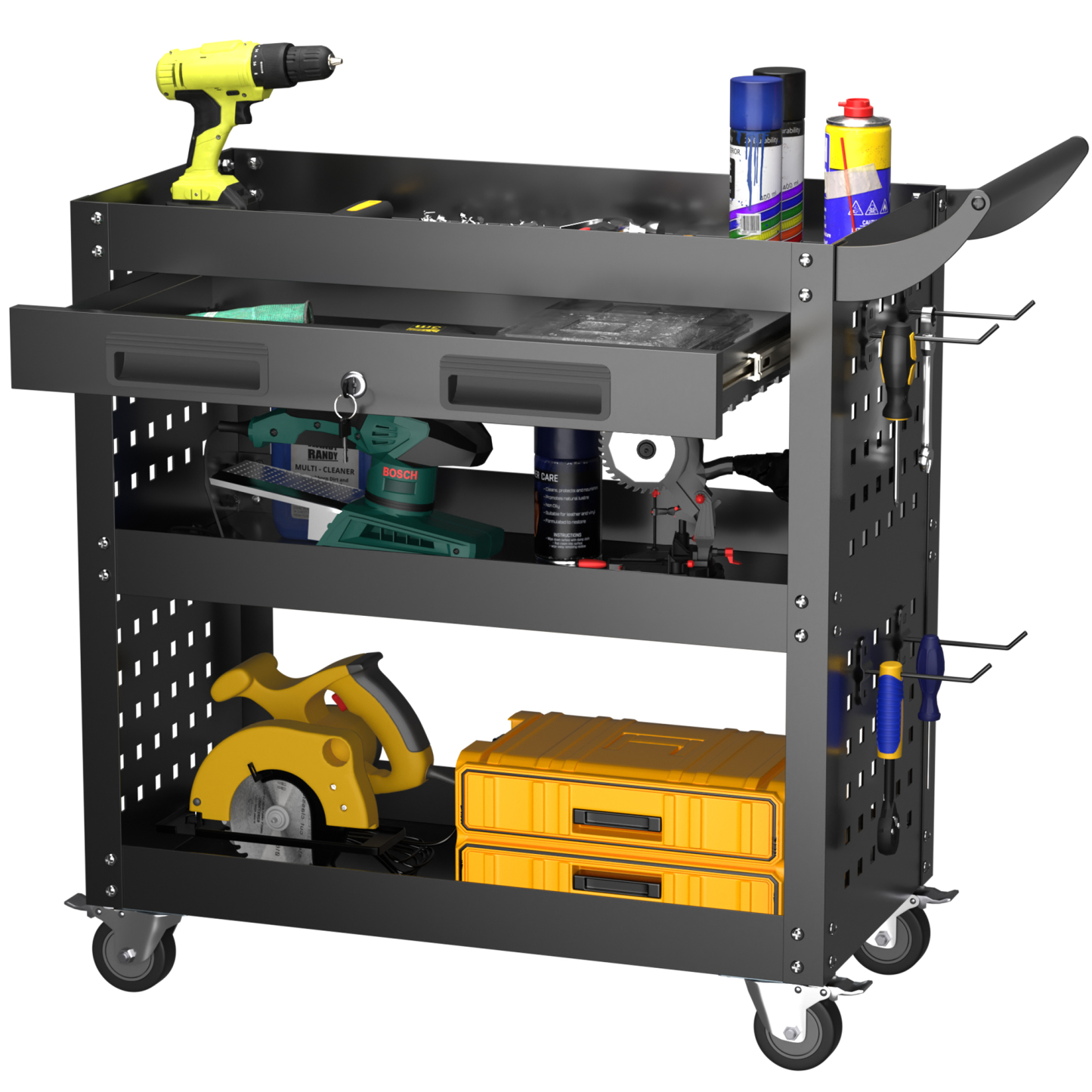 tools set trolley with drawers for workshop mobile cabinet