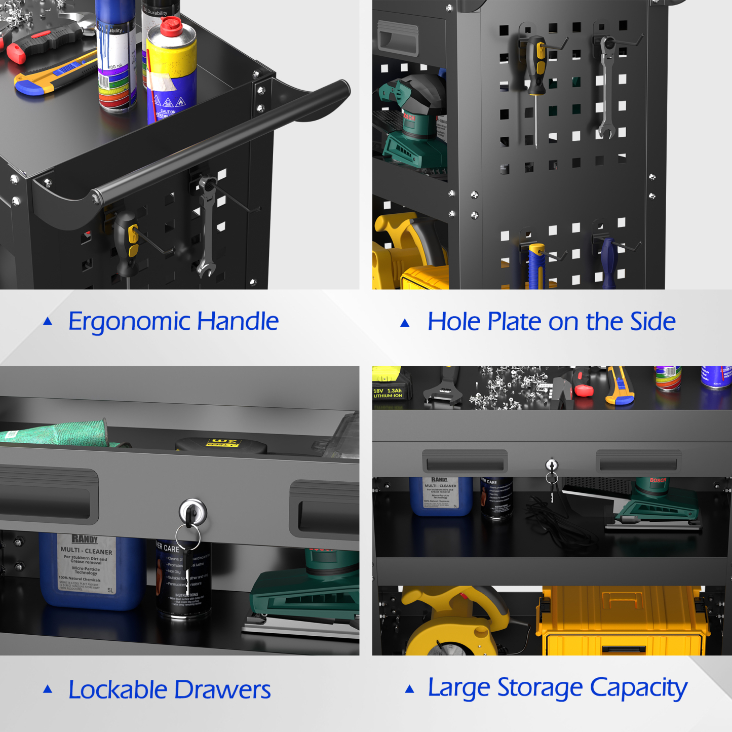 tools set trolley with drawers for workshop mobile cabinet