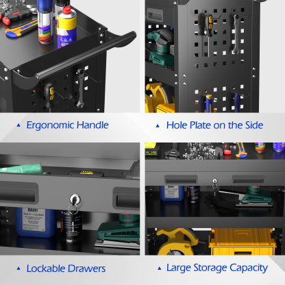 tools set trolley with drawers for workshop mobile cabinet