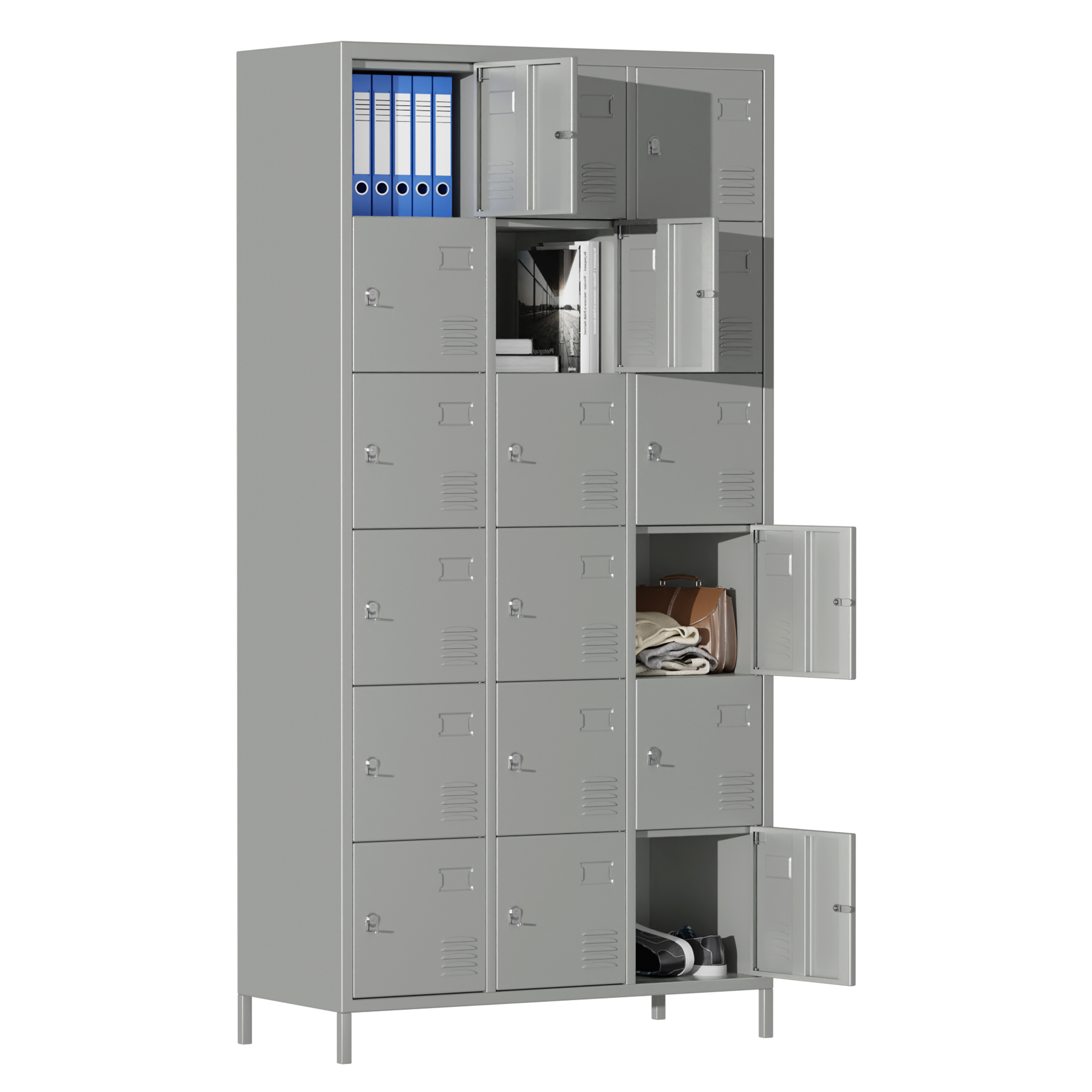 18 Door Multifunctional Metal Locker School Metal Locker Cabinet