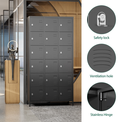 18 Door Multifunctional Metal Locker School Metal Locker Cabinet