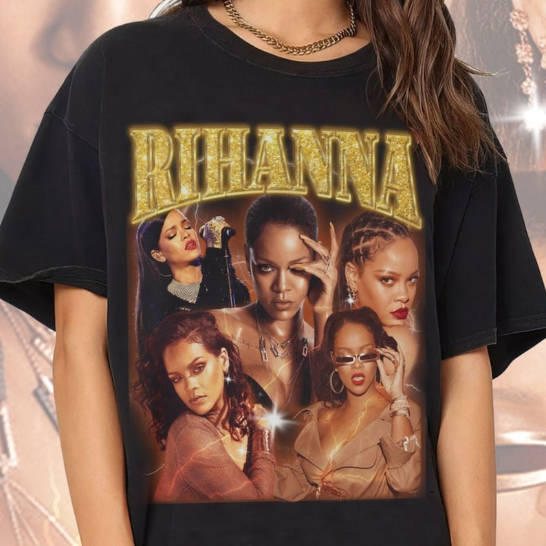 Rihanna Print T shirt