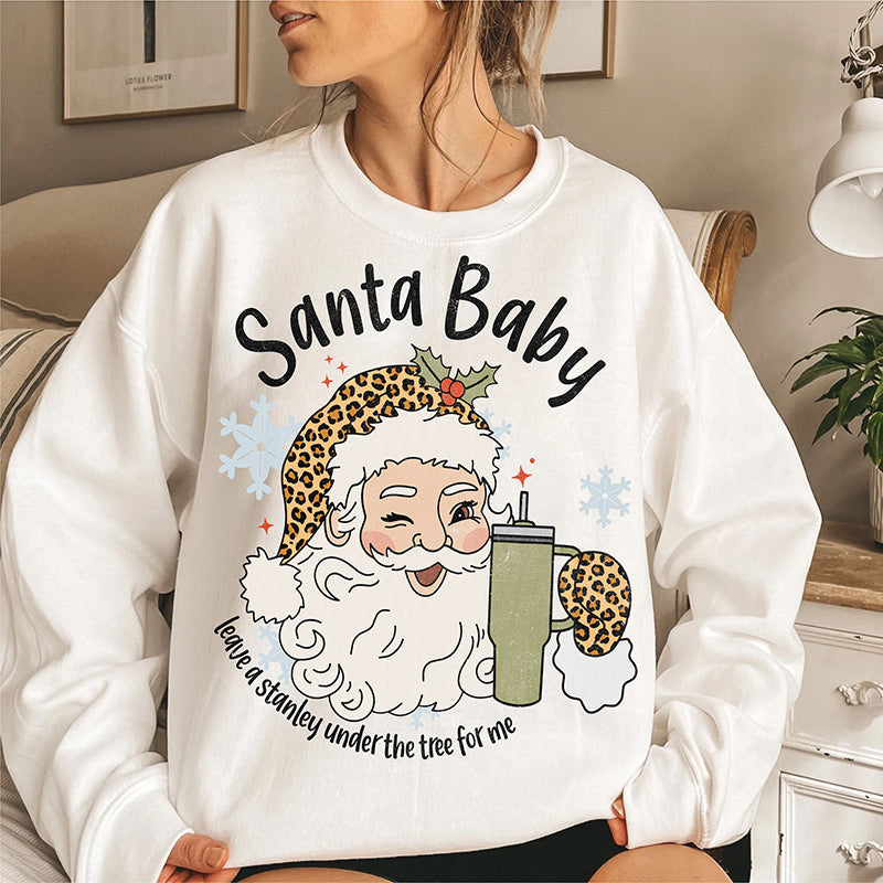 Santa Baby Stanley Sweatshirt XL / Sand