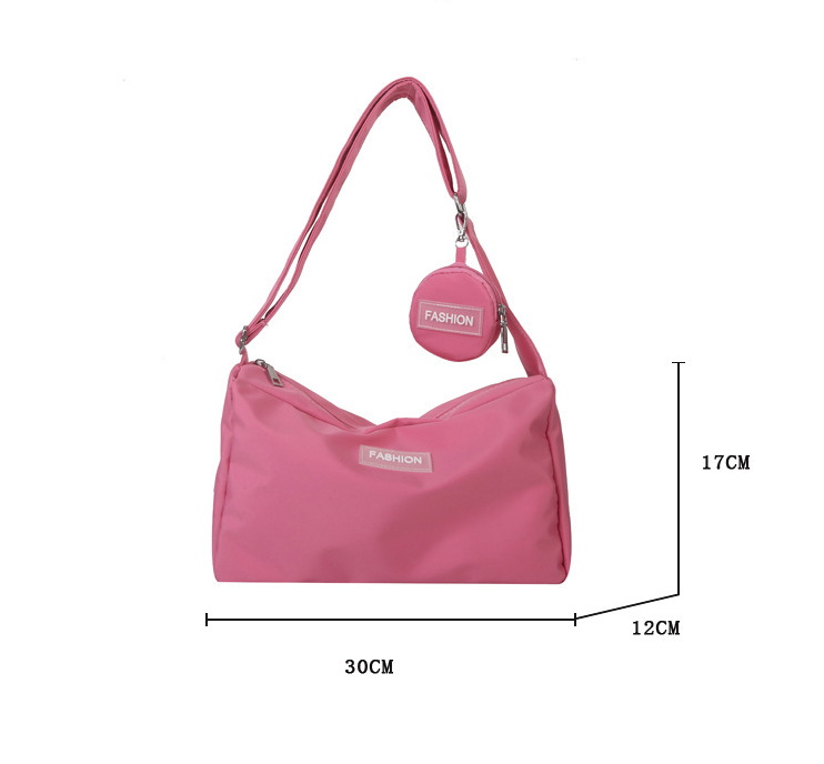 Retro shoulder bag women summer spring fashion pink black casual small tote bag