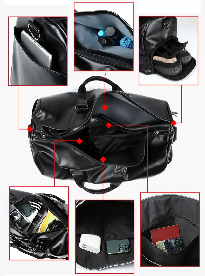 duffle bag with shoe compartment,mens leather duffle bag with shoe compartment			
