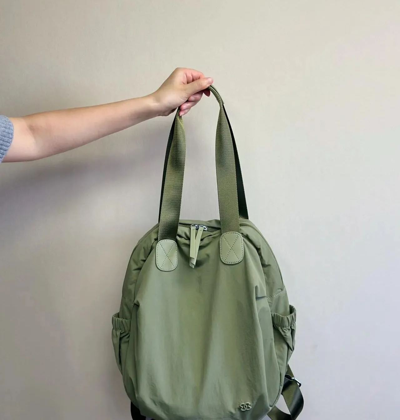Lightweight Convertible Backpack Shoulder bag Green