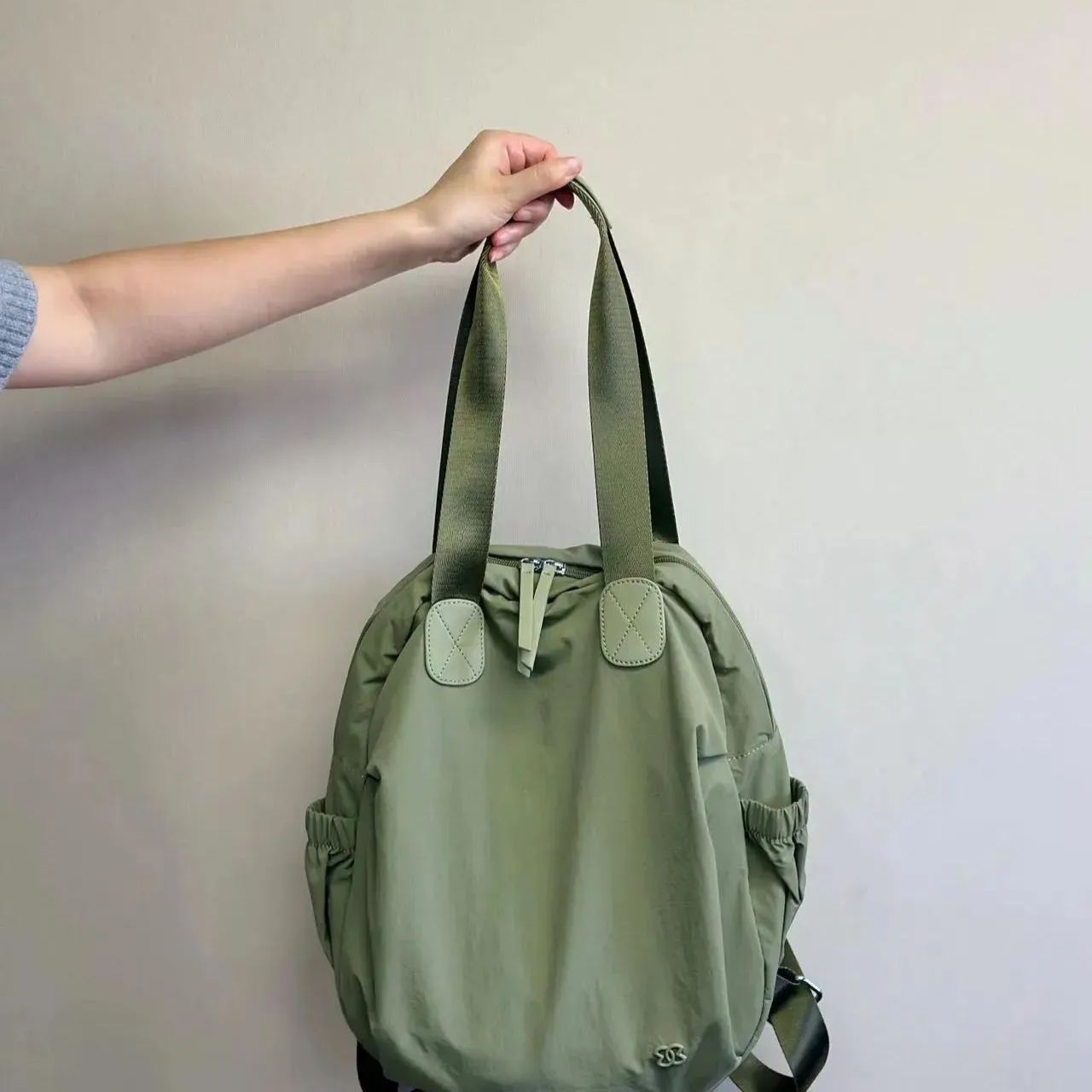 Lightweight Convertible Backpack Shoulder bag Green