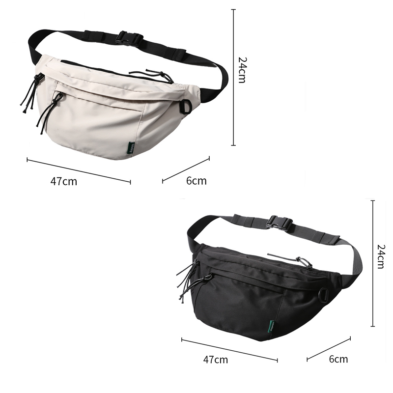 Waterproof Fanny Pack Gym gym bag with belt holder  Cloth Crossbody Bags Size