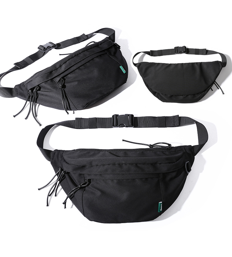 Large Waterproof mens fanny pack Gym Chest Bag Cloth Crossbody Bags