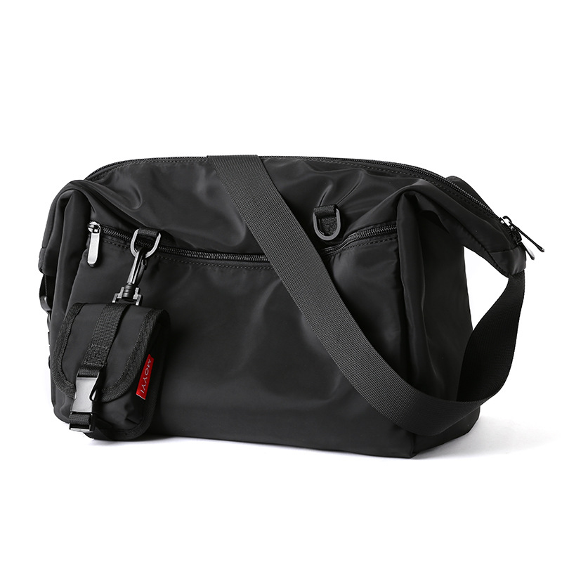Men's 14-Inch Laptop Messenger Bag - Waterproof Nylon Crossbody Shoulder Bag