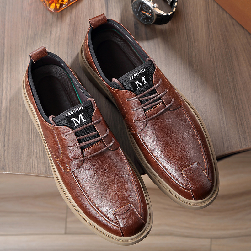 Men's Casual Hand Stitching Leather Arch Support Shoes(Buy 2 For Free Shipping)