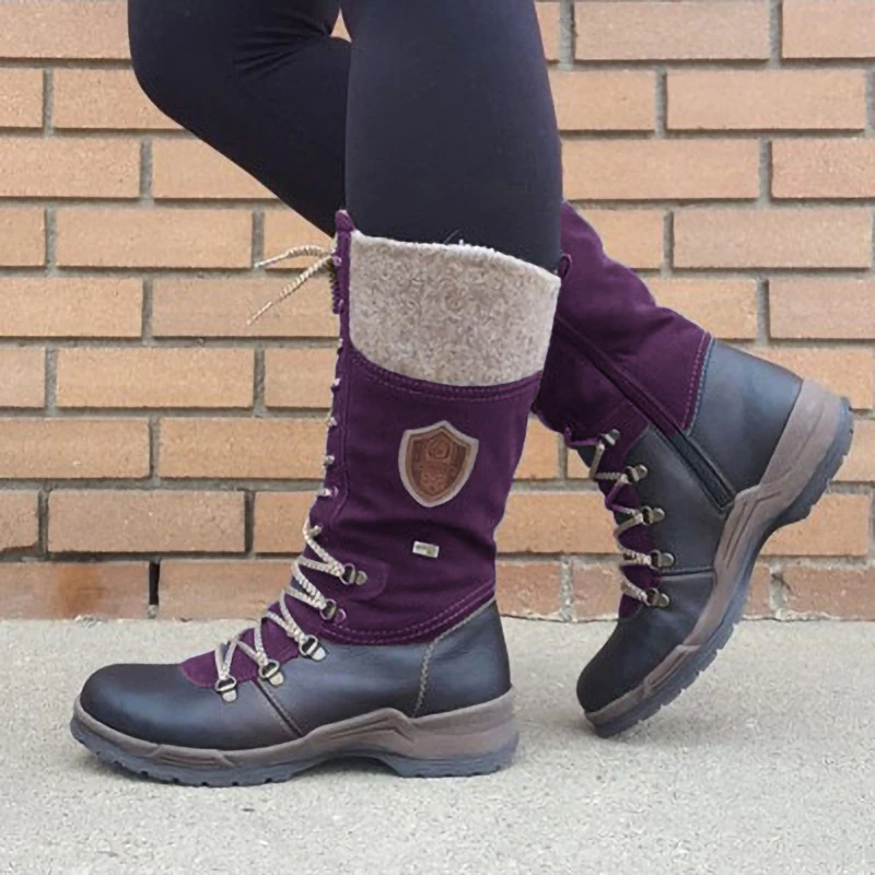 Women Genuine Leather Casual Boots women Snow Boots Waterproof Warm Plush Sneakers Boots