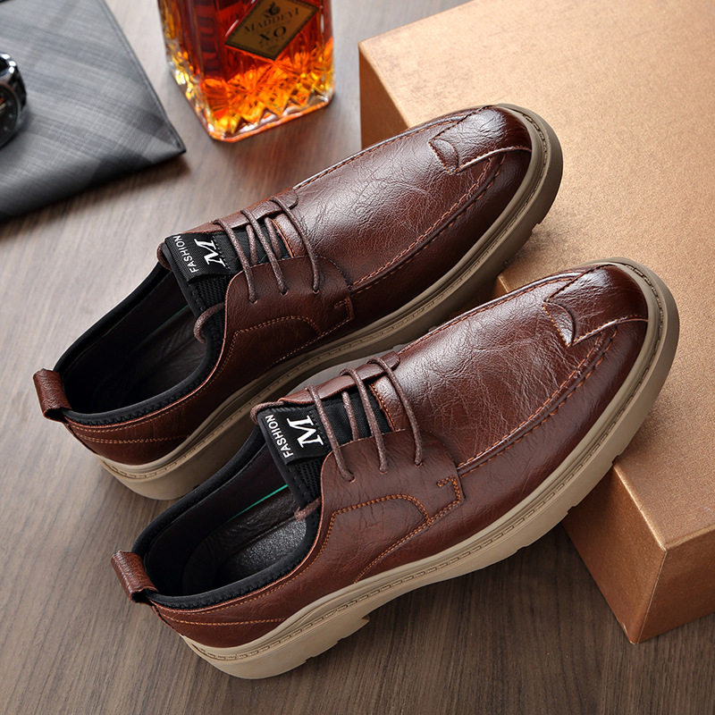 Men's Casual Hand Stitching Leather Arch Support Shoes(Buy 2 For Free Shipping)