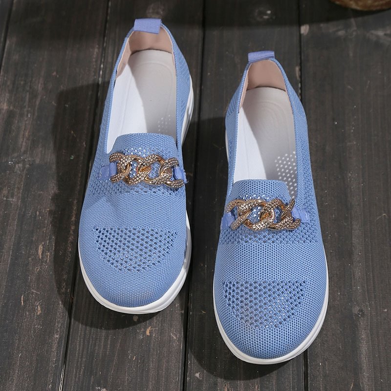 [Copy]🔥Last Day 70% OFF - Women's Woven Breathable Orthopedic Wedge Sneakers