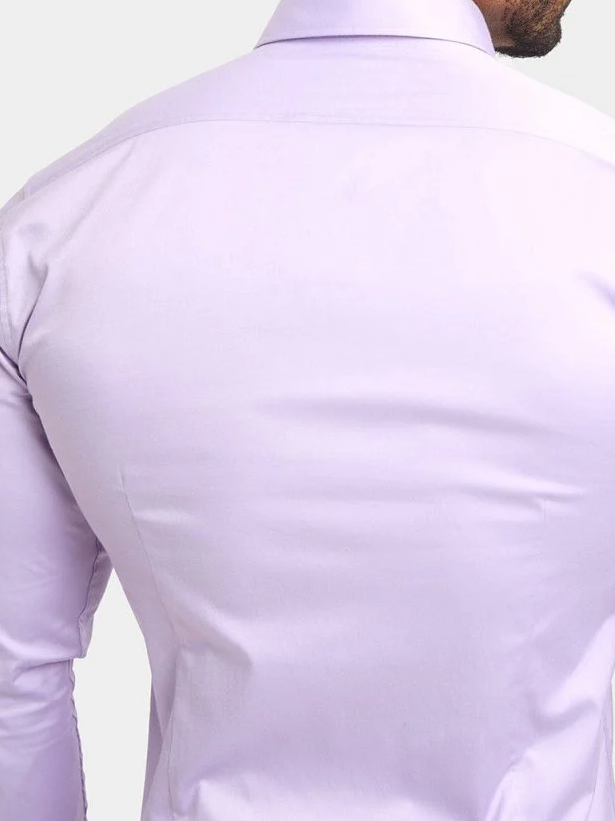 Lilac Stretch Formal Comfortable Business Blouse