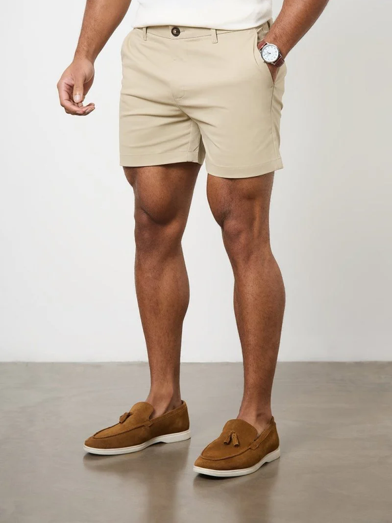 Stone Soft And Comfortable Chino Shorts