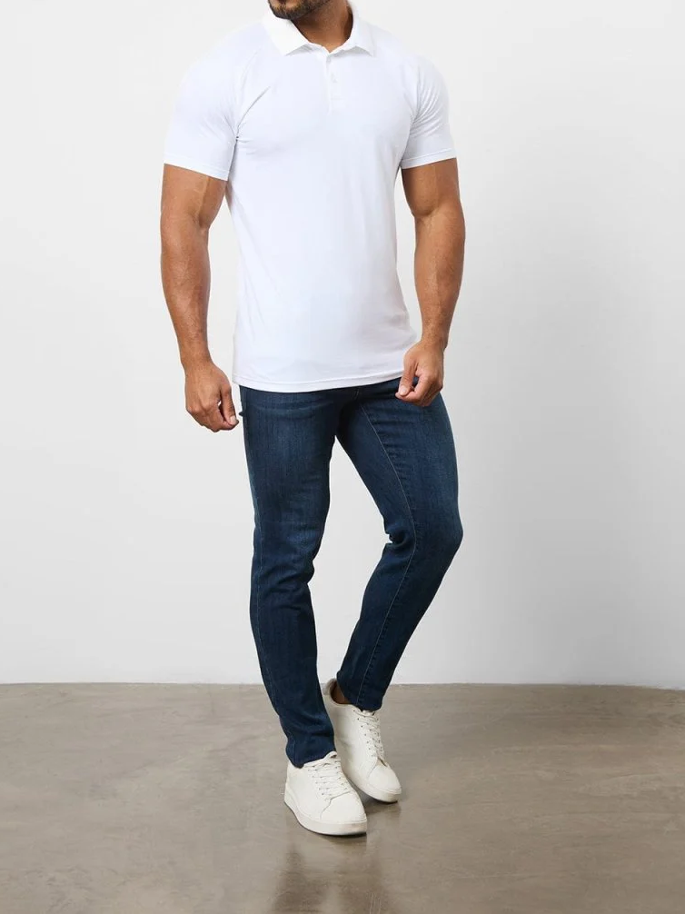 Soft Simple Leisure Athletic Polo 5-Pack