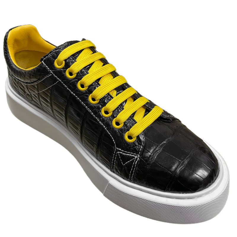 Men's Daily Fashion Crocodile Skin Sneakers