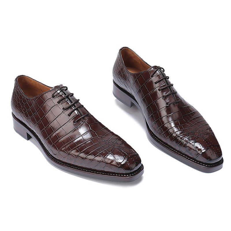Formal Alligator Oxford Alligator Leather Dress Shoes for Men
