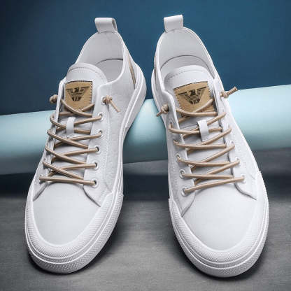  Men's shoes spring and autumn casual leather shoes men's leather fashion simple trendy shoes breathable sports shoes