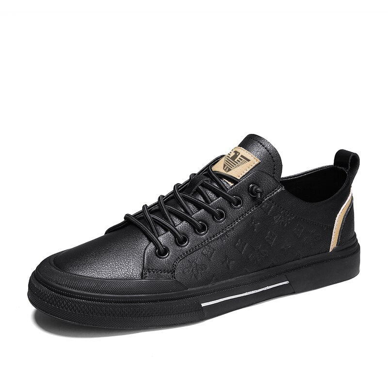  Men's shoes spring and autumn casual leather shoes men's leather fashion simple trendy shoes breathable sports shoes