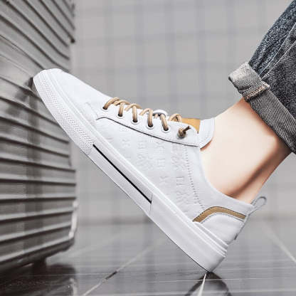  Men's shoes spring and autumn casual leather shoes men's leather fashion simple trendy shoes breathable sports shoes
