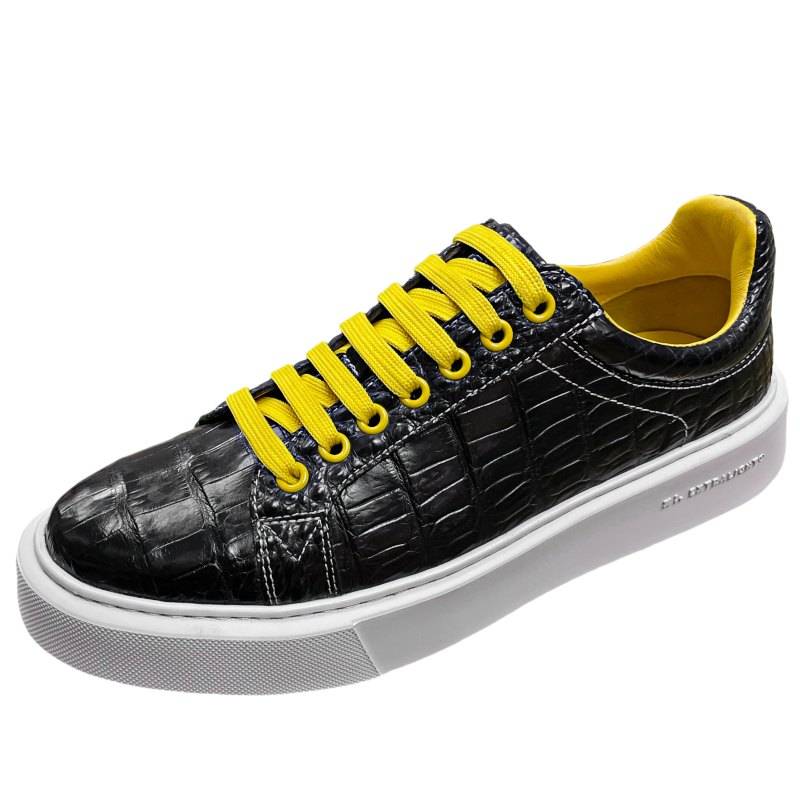Men's Daily Fashion Crocodile Skin Sneakers